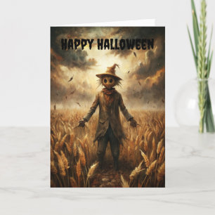 Cartes Pour Fêtes Annuelles Halloween Déplaisant Scarecrow