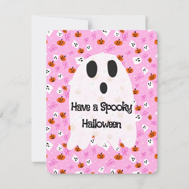 Cartes Pour Fêtes Annuelles Halloween effrayant  (Devant)