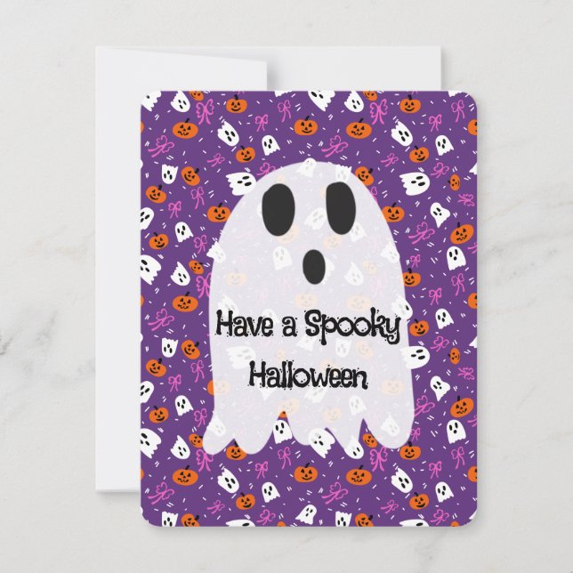 Cartes Pour Fêtes Annuelles Halloween effrayant  (Devant)