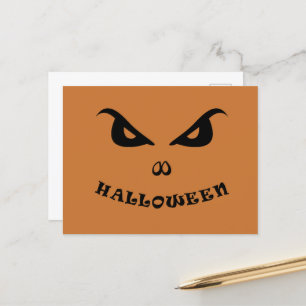 Cartes Pour Fêtes Annuelles Halloween éffrayant effrayant visage
