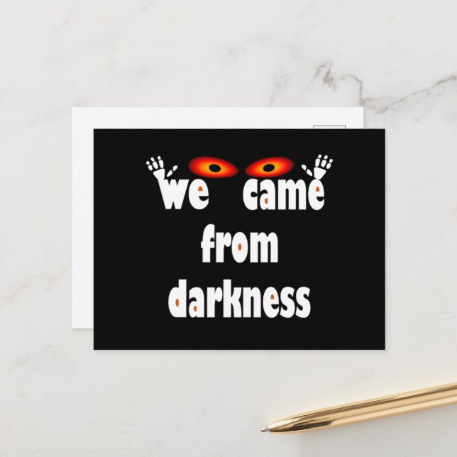 Cartes Pour Fêtes Annuelles Halloween éffrayante saison (Devant/Arrière en situation)