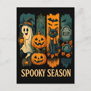 Cartes Pour Fêtes Annuelles Halloween éffrayante saison - Fantôme, Citrouilles