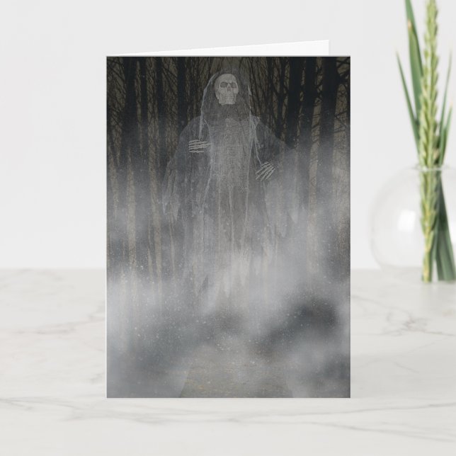 Cartes Pour Fêtes Annuelles Halloween hors de brouillard (Devant)