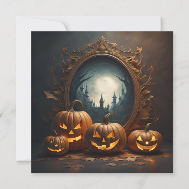 Cartes Pour Fêtes Annuelles halloween miroir (Devant)