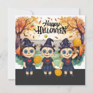 Cartes Pour Fêtes Annuelles Halloween pour la fête des joueurs de Pickleball 