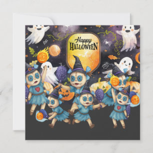 Cartes Pour Fêtes Annuelles Halloween pour la fête des joueurs de Pickleball 