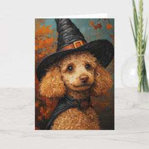 Cartes Pour Fêtes Annuelles Halloween Pup Poodle