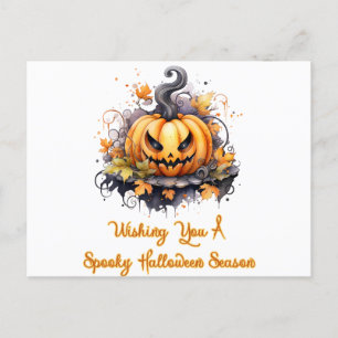 Cartes Pour Fêtes Annuelles Halloween Saison Halloween Éffrayante