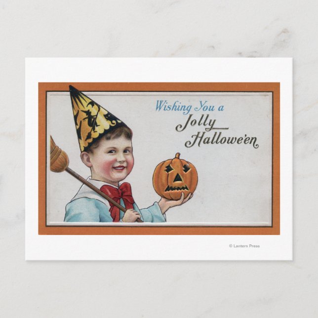 Cartes Pour Fêtes Annuelles Halloween SalutationJolly Halloween (Devant)