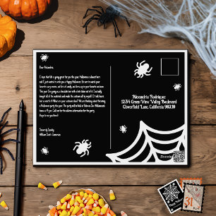 Cartes Pour Fêtes Annuelles Halloween Spiderweb personnalisé