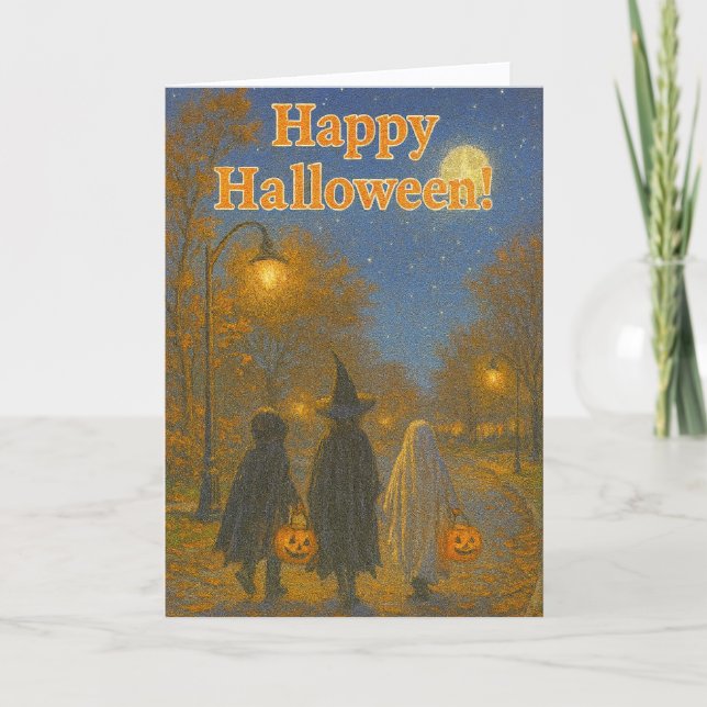 Cartes Pour Fêtes Annuelles Halloween Trick or Treater card (Devant)