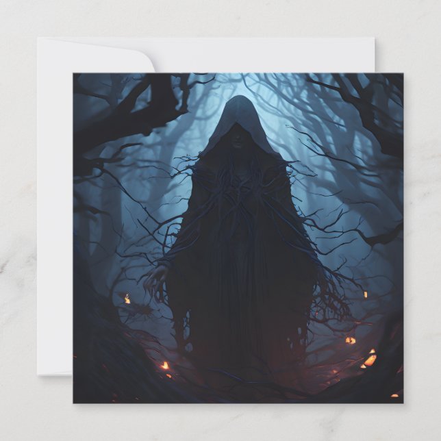 Cartes Pour Fêtes Annuelles Halloween Witchwood (Devant)