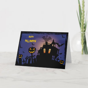 Cartes Pour Fêtes Annuelles Haloween heureux