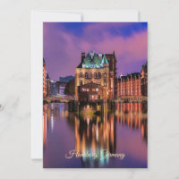 Hambourg, Allemagne à la nuit