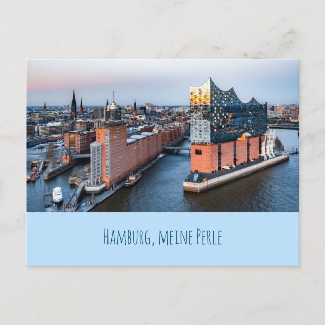 Cartes Pour Fêtes Annuelles Hambourg, ma perle (Devant)