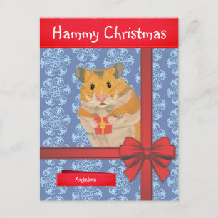Cartes Pour Fêtes Annuelles Hammy Christmas Hamster Noël