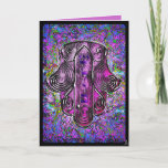 Cartes Pour Fêtes Annuelles Hamsa Fusion - Rosh Hashonah<br><div class="desc">Donnez une petite tranche d'Art fin à ce Rosh Hashonah avec des cartes de voeux avec ce design original très spécial de l'artiste Leslie Sigal Javorek. "Hamsa Fusion" est une peinture numérique expressionniste complexe en prunes riches, cobalt, violet et turquoise avec un médaillon Hamsa magnifiquement stylisé tissé dans l'arrière -...</div>