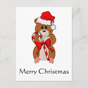Cartes Pour Fêtes Annuelles Hamster de Noël