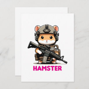 Cartes Pour Fêtes Annuelles Hamster tactique