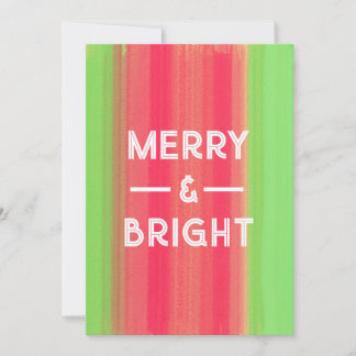 Cartes Pour Fêtes Annuelles Hand Painted Merry and Bright