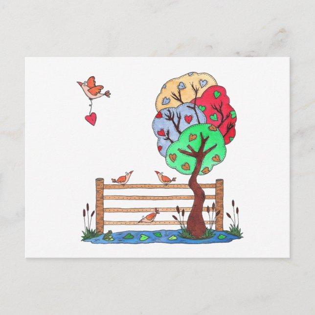 Cartes Pour Fêtes Annuelles Hang Your Heart (Devant)