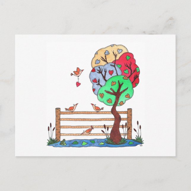 Cartes Pour Fêtes Annuelles Hang Your Heart (Devant)