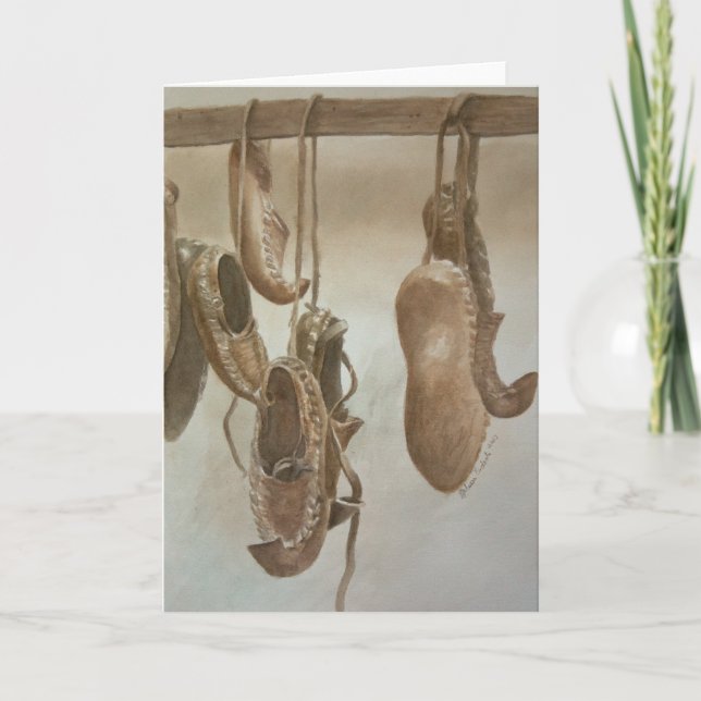 Cartes Pour Fêtes Annuelles Hanging Opanci (Devant)