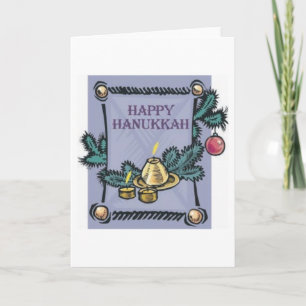Cartes Pour Fêtes Annuelles Hannakah heureux
