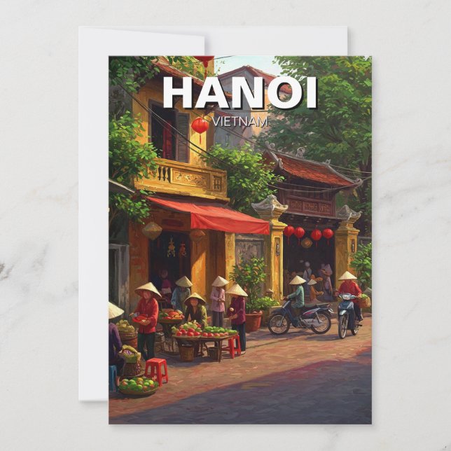 Cartes Pour Fêtes Annuelles Hanoï Vietnam Travel (Devant)