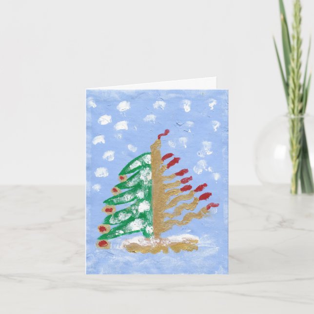 Cartes Pour Fêtes Annuelles Hanouka/Noël (Devant)