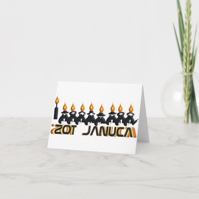 Cartes Pour Fêtes Annuelles Hanoukka (Devant)