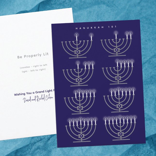 Cartes Pour Fêtes Annuelles Hanoukka 101 (Créateur téléchargé)