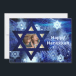 Cartes Pour Fêtes Annuelles Hanoukka 1 Photo Famille Enfants Bleu<br><div class="desc">Hanoukka 1 Photo Famille Enfants Carte de vacances bleu</div>