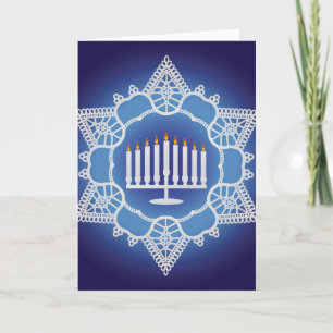 Cartes Pour Fêtes Annuelles Hanoukka Celebration - Design élégant