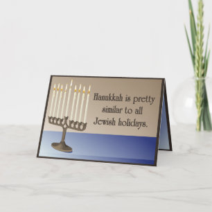 Cartes Pour Fêtes Annuelles Hanoukka drôle