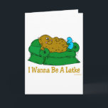 CARTES POUR FÊTES ANNUELLES HANOUKKA FUNNY DONNE "JE VEUX ÊTRE UN FEU"<br><div class="desc">DONNEZ CES DONS D'HUMOUR JUIF AMUSANT HANOUKKA À TOUS COMME DES PRÉSENTS UNIQUES DE CHANUKAH.  TOUTES LES COUCHES DE POMME DE TERRE VEULENT VRAIMENT ÊTRE UN FEU.</div>