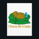 CARTES POUR FÊTES ANNUELLES HANOUKKA FUNNY DONNE "JE VEUX ÊTRE UN FEU"<br><div class="desc">DONNEZ CES DONS D'HUMOUR JUIF AMUSANT HANOUKKA À TOUS COMME DES PRÉSENTS UNIQUES DE CHANUKAH.  TOUTES LES COUCHES DE POMME DE TERRE VEULENT VRAIMENT ÊTRE UN FEU.</div>
