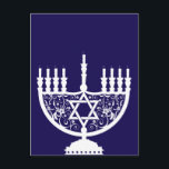 Cartes Pour Fêtes Annuelles Hanoukka Menorah<br><div class="desc">Célébrez huit jours et huit nuits du Festival des lumières avec des cartes Hanoukka et des cadeaux. La fête des lumières est ici. Allumez la menorah, jouez avec le dreidel et festoyez sur les latkes et les sufganiyots. Célébrez l'esprit d'Hanoukka avec vos amis, votre famille et vos proches en leur...</div>