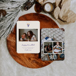 Cartes Pour Fêtes Annuelles Hanoukka Menorah | Photos de famille<br><div class="desc">Célébrez le Festival des lumières avec cet élégant carte photo Hanoukka double face doté d'un design moderne menorah et d'une disposition personnalisée de la photo familiale. L'avant met en valeur votre accueil chaleureux de vacances avec de l'espace pour une photo préférée, tandis que l'arrière offre de la place pour trois...</div>