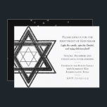 Cartes Pour Fêtes Annuelles Hanoukka moderne Black White Star de David Parti<br><div class="desc">Minimal classique noir Bar/Bat mitzvah et Hanoukka moderne Star de David contre un arrière - plan solide crée un design élégant et sophistiqué. Pour d'autres couleurs de coordination ou des produits correspondants,  visitez JustFharryn @ Zazzle.com ou contactez le concepteur,  c/o Fharryn@yahoo.com Tous droits réservés. #zazzlemade #christmasDécor</div>