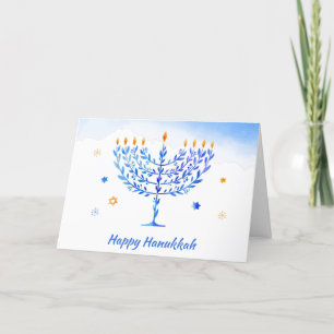 Cartes Pour Fêtes Annuelles Hanoukka sameach ! Heureux voeux Hanoukka