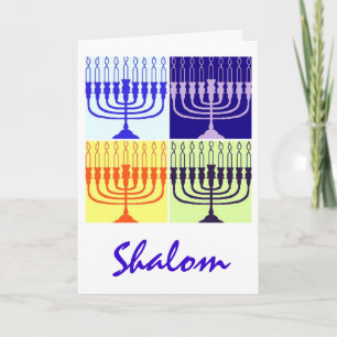 Cartes Pour Fêtes Annuelles Hanoukka Shalom