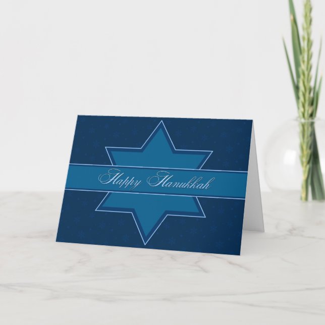 Cartes Pour Fêtes Annuelles Hanoukka Star (Devant)