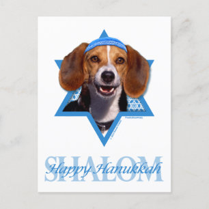 Cartes Pour Fêtes Annuelles Hanoukka Star of David - Beagle