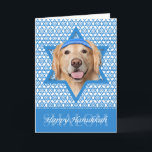 Cartes Pour Fêtes Annuelles Hanoukka Star of David - Golden Retriever - Corona<br><div class="desc">Qu'est-ce qui pourrait rendre le fait de dire Happy Hanoukka plus amusant que d'avoir ce chien Golden Retriever portant un Yamaka entouré de l'étoile de David ? Ce design de vacances fantaisiste ravira vos amis et votre famille ainsi que d'autres amoureux de les chiens. Ce design est disponible dans plus...</div>