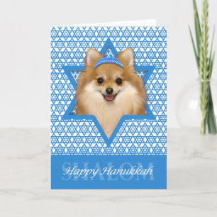 Cartes Pour Fêtes Annuelles Hanoukka Star of David - Pomeranian