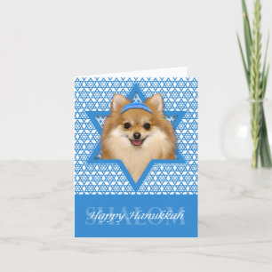 Cartes Pour Fêtes Annuelles Hanoukka Star of David - Pomeranian