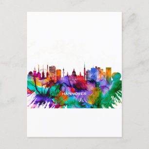 Cartes Pour Fêtes Annuelles Hanovre Skyline