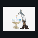 Cartes Pour Fêtes Annuelles Hanukkah<br><div class="desc">no really there skirts are kinda long and if they get to close to a candle they go . FOOSSHHHH !!!!!!  then look like Chihuahuas. BUT EVEN !  THESE TWO ARE PRECARIOUSLY WISHING YOU A BLESSED AND HAPPY FESTIVAL OF THE LIGHTS .</div>