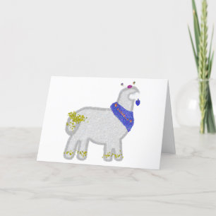 Cartes Pour Fêtes Annuelles Hanukkah Adorable Alpaga Feliz Janucá